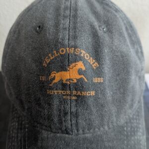 Yellowstone Dutton Ranch Black Hat with Gold Logo - New, Never Worn